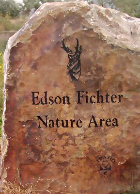 Marker at the entrance to Edson Fichter