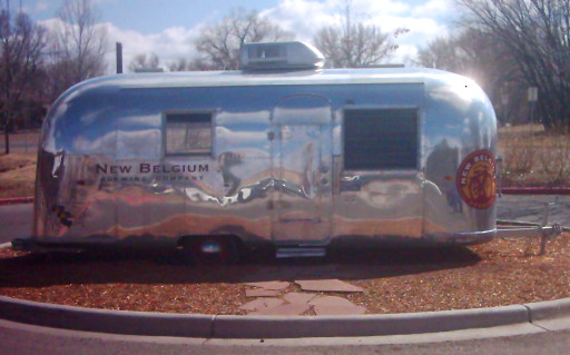 Photograph of New Belgium Brewing Company's 'Airstream' trailer.
